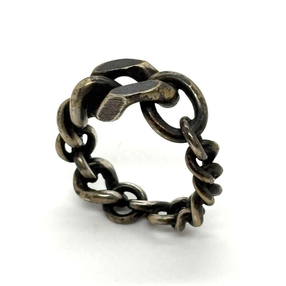 Werkstatt Munchen Silver Mixed Chain Ring L